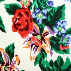 Dorothy Draper- Fazenda Lily Wallpaper (Red)