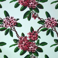 Dorothy Draper- Rhododendron Wallpaper (Mint)