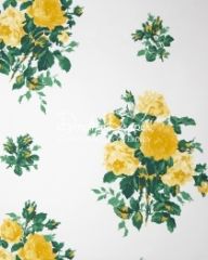 Dorothy Draper - Vintage Rose Wallpaper (Yellow)