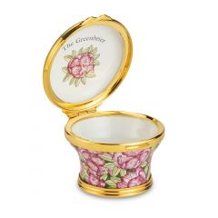 The Greenbrier Custom Rhododendron Enameled Box 