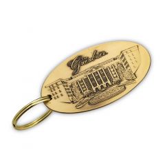 The Greenbrier North Entrance Brass Key Fob