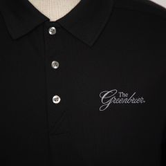 Greenbrier Logo Advantage Solid Polo - Black 