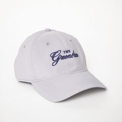 The Greenbrier Logo Mid Fit Performance Cap- Grey
