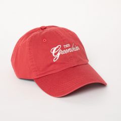 The Greenbrier Logo Mid Fit Cotton Cap- Red