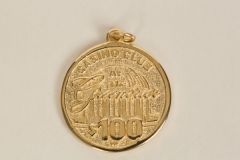 Casino Club at the Greenbrier $100 Chip Charm- 14K Gold
