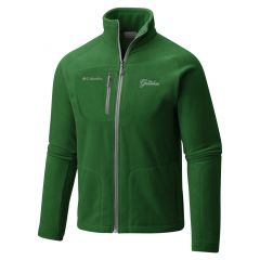 Greenbrier Logo Full Zip Fleece Jacket by Columbia- Forest Green