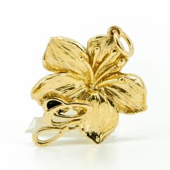 Rhododendron 14K Gold Charm Large