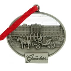 The Greenbrier Horse & Carriage Front Entrance Pewter Ornament