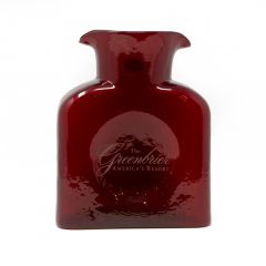 Greenbrier Blenko Glass Co. Water Bottle- Red