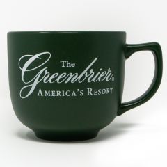 Greenbrier Logo Latte/Soup Mug- Green