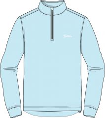 Greenbrier Logo Fairway 1/4 Zip Pullover- Misty Blue