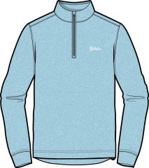 Greenbrier Logo Utility 1/4 Zip Pullover- Tropical Wave Heather