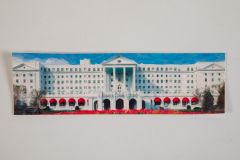 The Greenbrier Front Entrance Canvas Bookmark