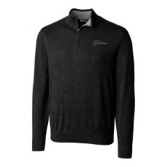 Greenbrier Logo Quarter Zip Pullover Sweater (M only)- Black