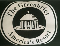 The Greenbrier America's Resort Sweatshirt Blanket- Forest Green