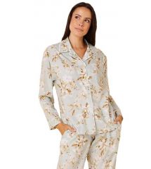 Greenbrier Logo Vintage Gardinia Luxe Pima L.S. Cotton Pajama Set