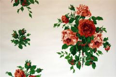 Dorothy Draper- Vintage Rose Wallpaper (Red)