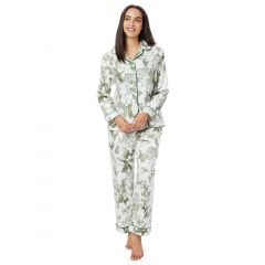 The Greenbrier Logo Woodside Print L.S. Flannel Pajamas- Size- M and L only